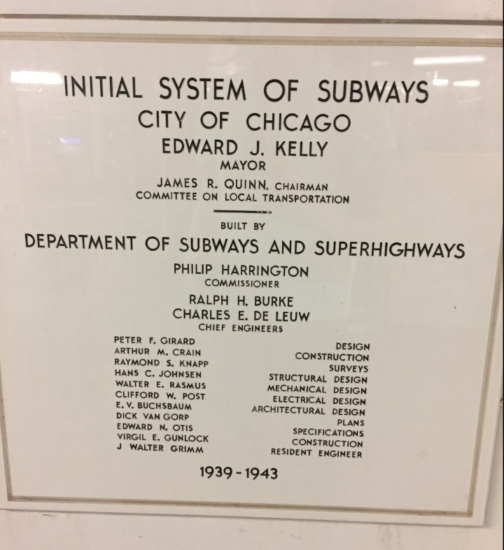 CTA Subway Sign Monroe Red Line