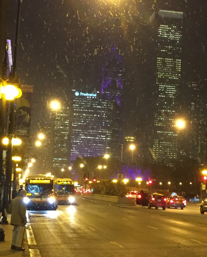 Michigan Avenue Chicago Snow