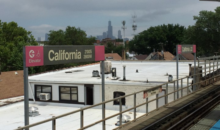 California CTA Pink Line Stop